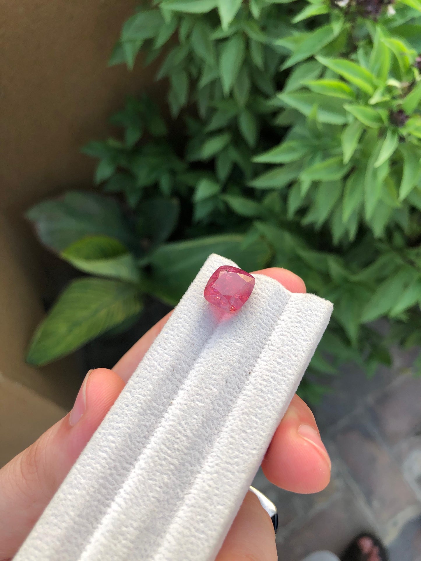 Natural Red Tourmaline Gemstone 8.80ct Faceted Afghan Crystal Untreated Loose Stone for Jewelry Healing