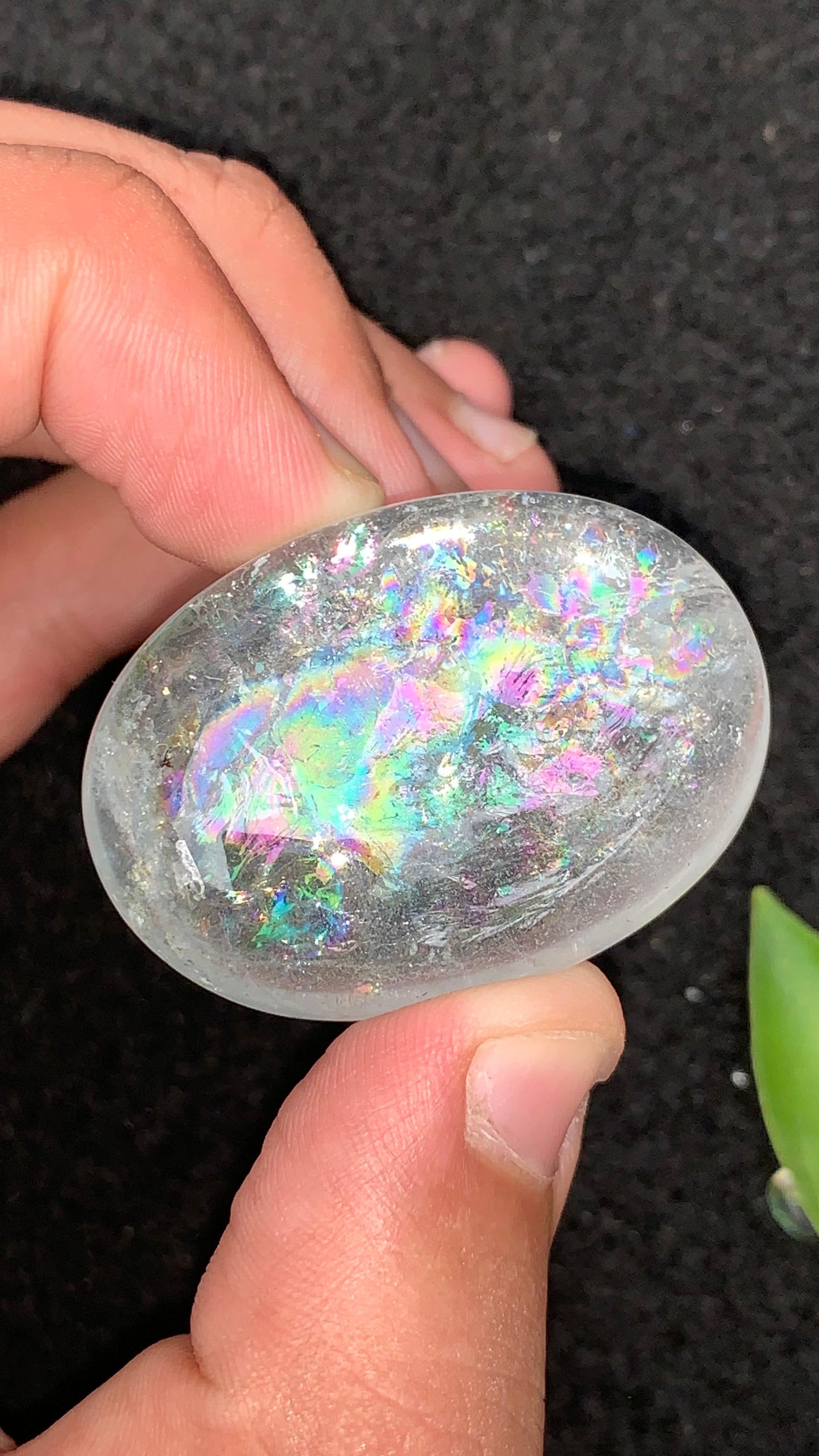 Natural Rainbow Aquamarine Cap 116 Ct Large Polished Gemstone for Jewelry Design or Collector Display Untreated Crystal Specimen