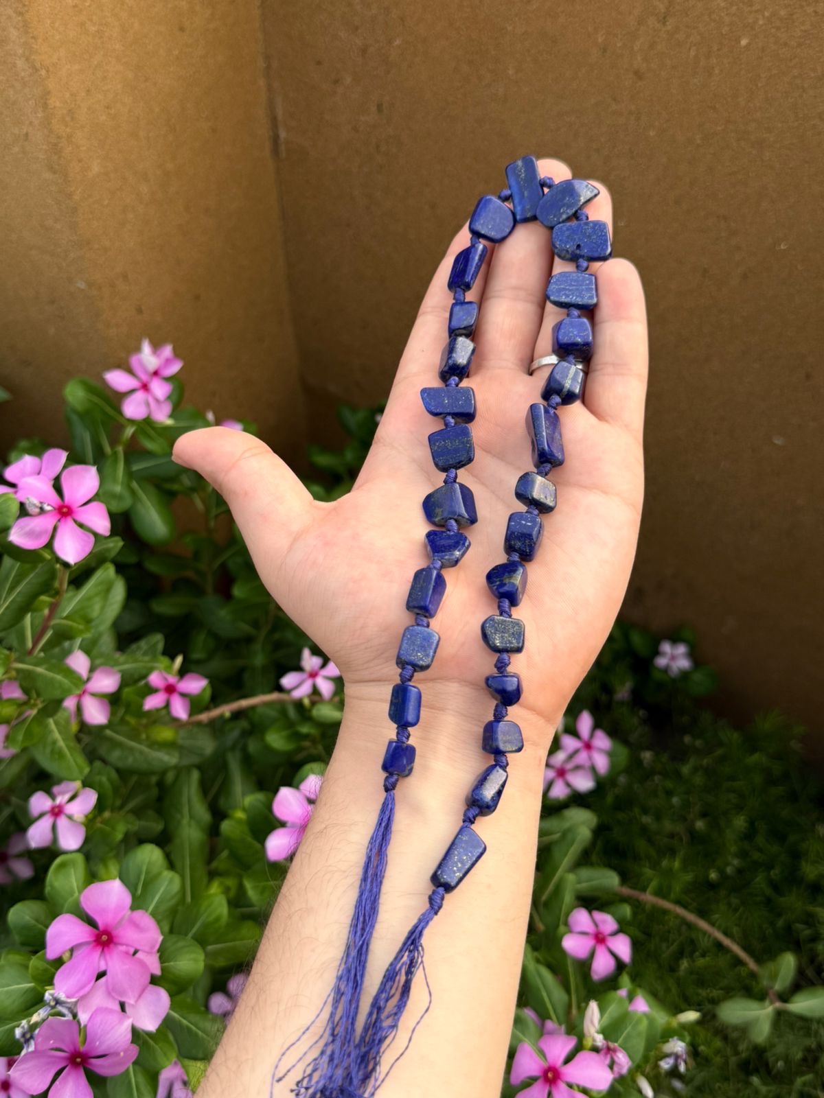 Lapis Lazuli Beads Total 27 Pieces Origin Afghanistan