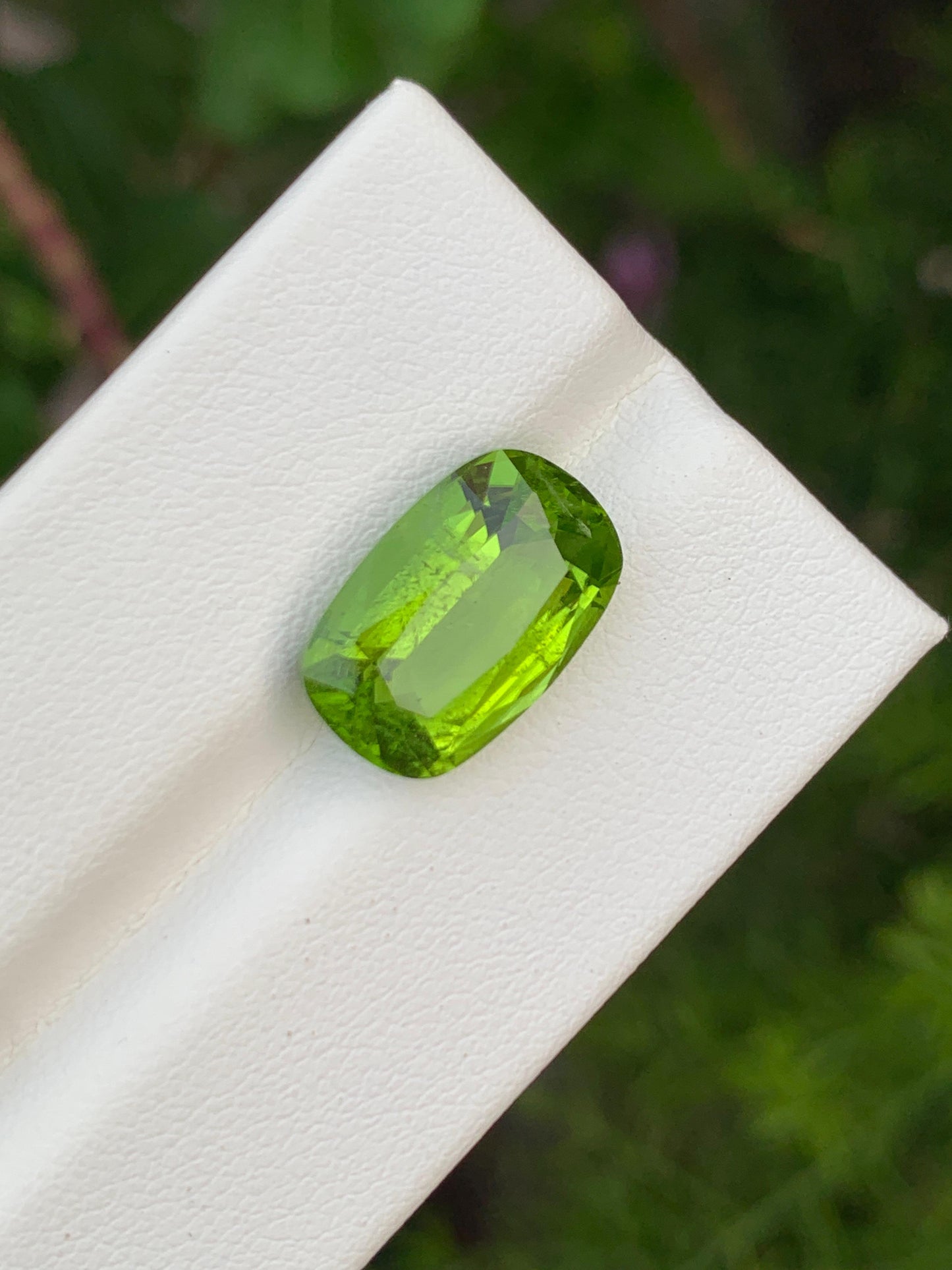 Natural Peridot 7.65 Ct Vivid Green Faceted Gemstone Loose Stone for Jewelry
