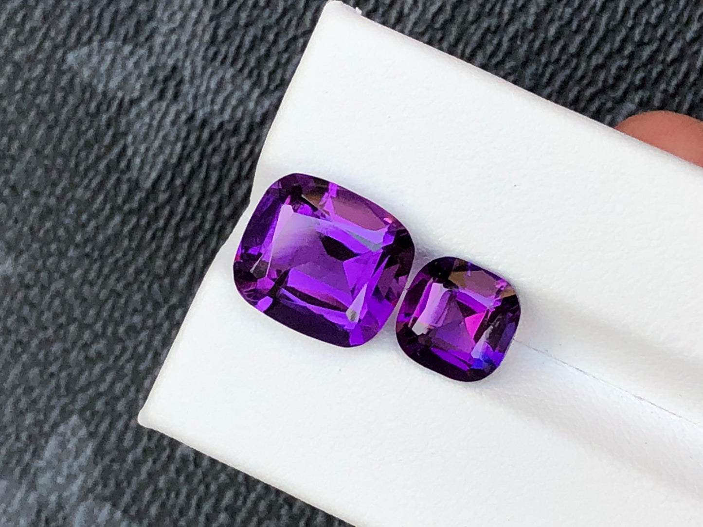 Natural Amethyst Gemstones 6.5ct 2.35ct Variants Loose Purple Crystals for Jewelry Making Healing