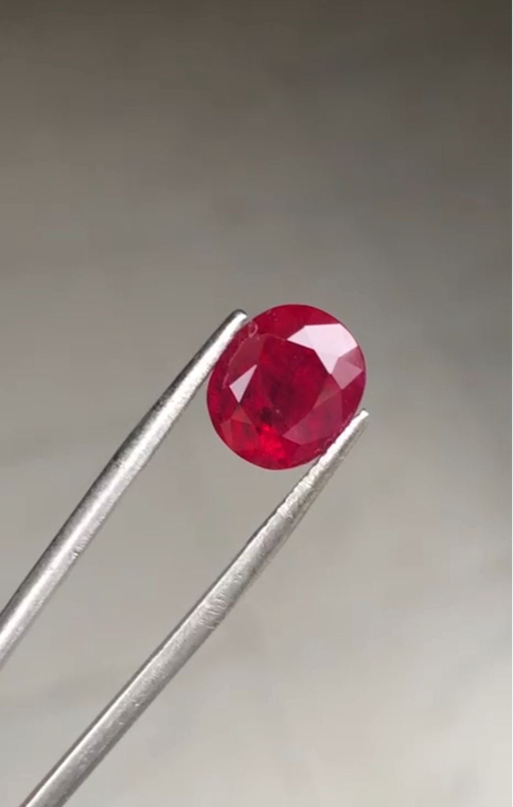 Vivid Red Natural 4.91 CT Ruby Afghanistan Certified Untreated Oval Gemstone