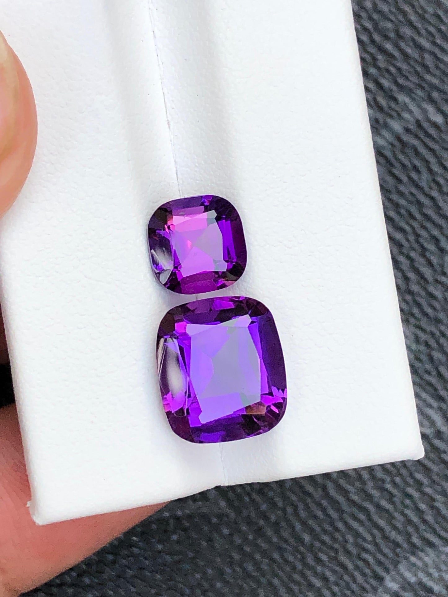 Natural Amethyst Gemstones 6.5ct 2.35ct Variants Loose Purple Crystals for Jewelry Making Healing