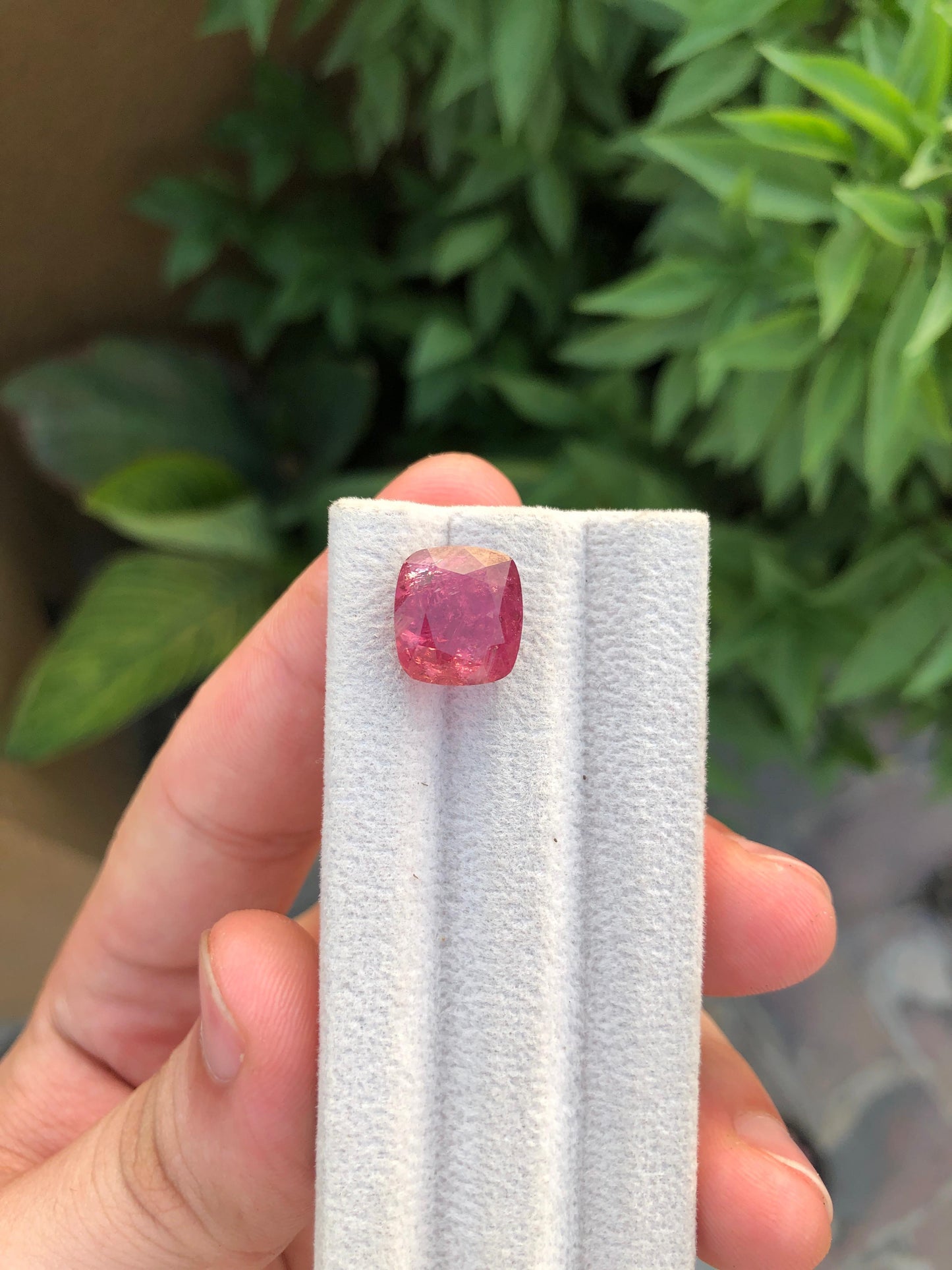 Natural Red Tourmaline Gemstone 8.80ct Faceted Afghan Crystal Untreated Loose Stone for Jewelry Healing