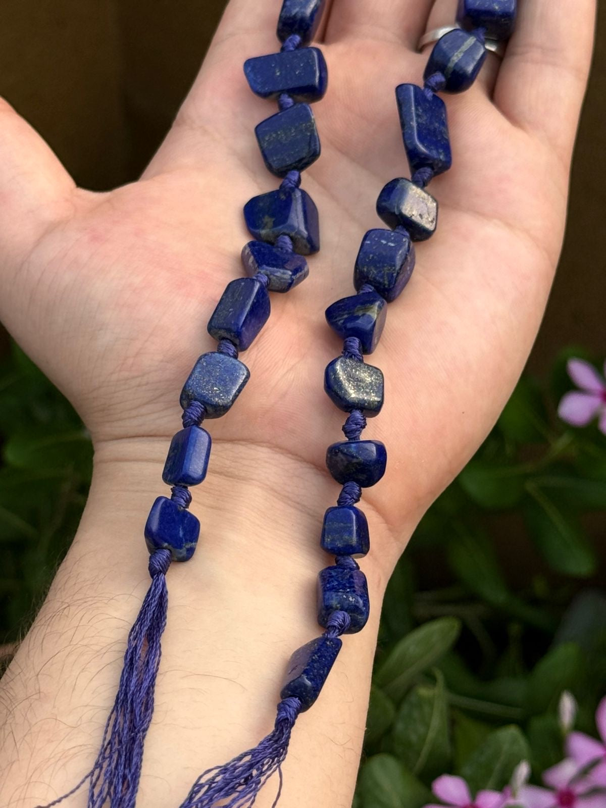 Lapis Lazuli Beads Total 27 Pieces Origin Afghanistan