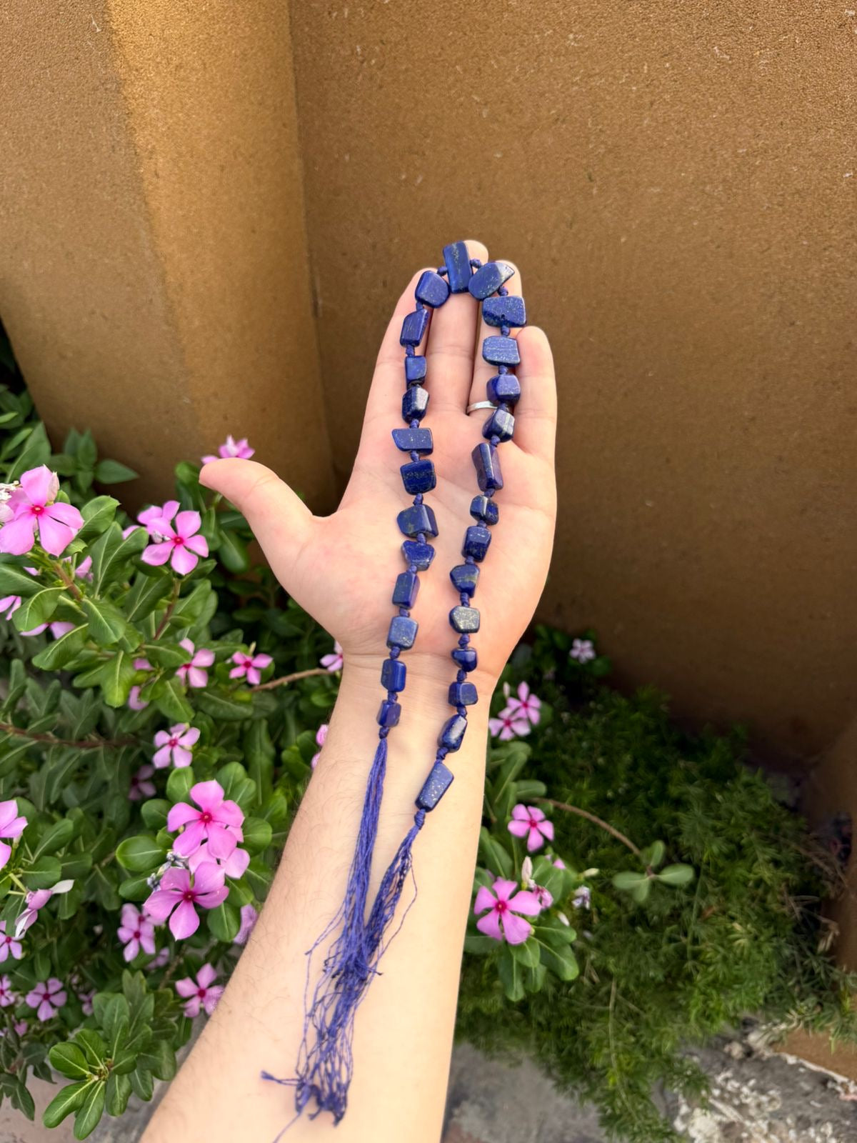 Lapis Lazuli Beads Total 27 Pieces Origin Afghanistan