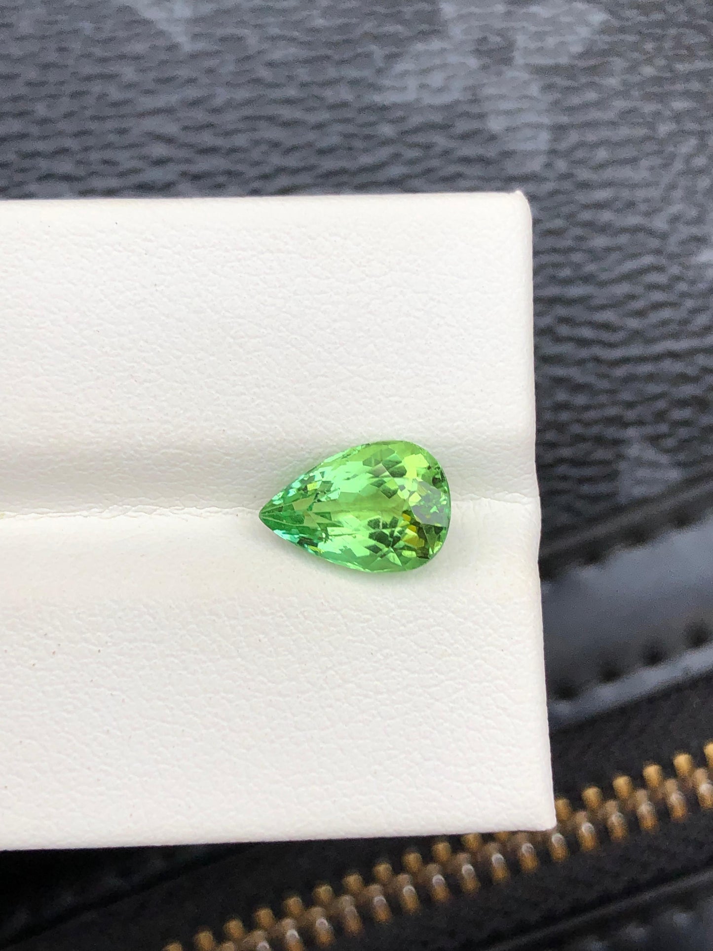 PearShaped 2.40 Ct Green Tourmaline Natural Gemstone for Fine Jewelry