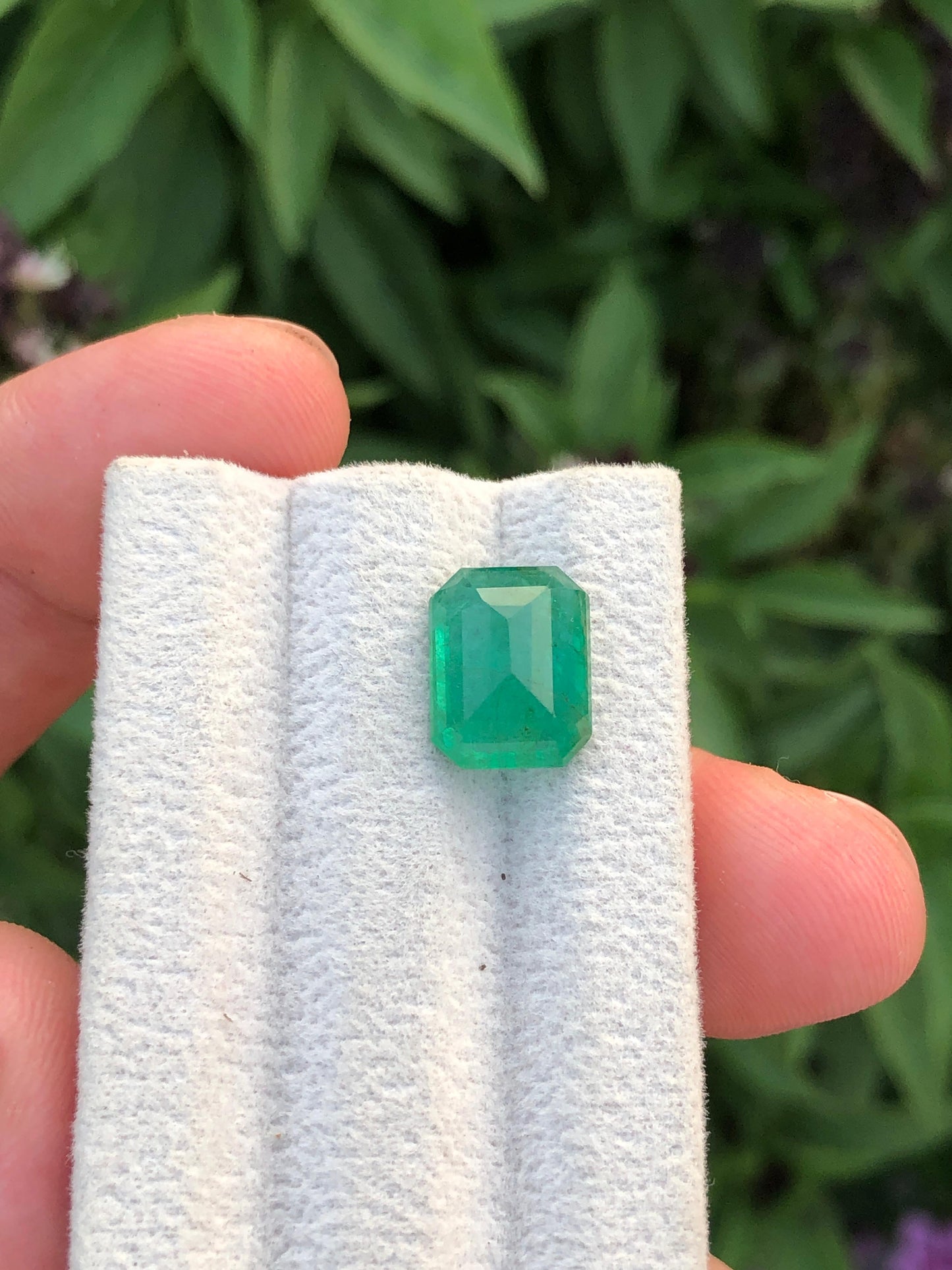 Natural Zambian Emerald 4.76ct Certified Green Octagon Gemstone Untreated Beryl for Custom Jewelry