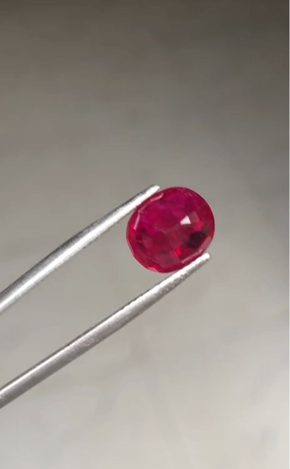 Vivid Red Natural 4.91 CT Ruby Afghanistan Certified Untreated Oval Gemstone