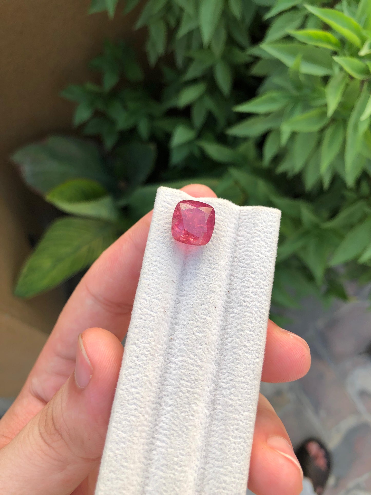 Natural Red Tourmaline Gemstone 8.80ct Faceted Afghan Crystal Untreated Loose Stone for Jewelry Healing