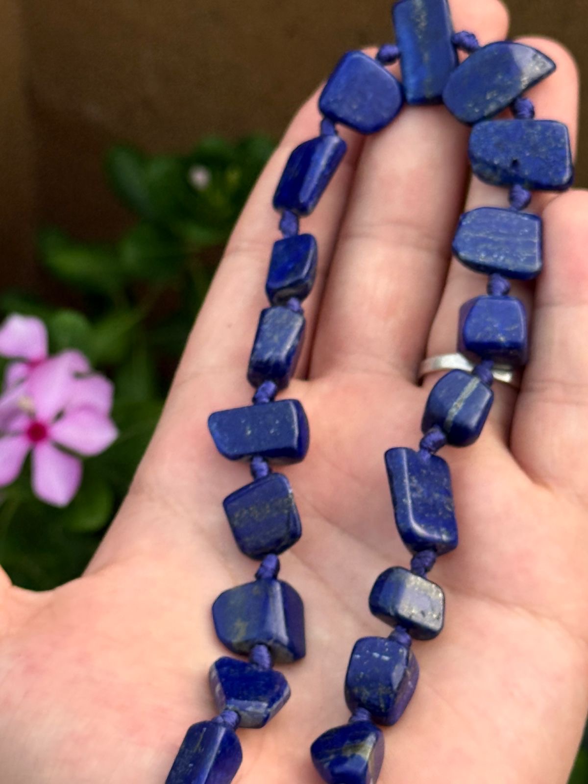 Lapis Lazuli Beads Total 27 Pieces Origin Afghanistan