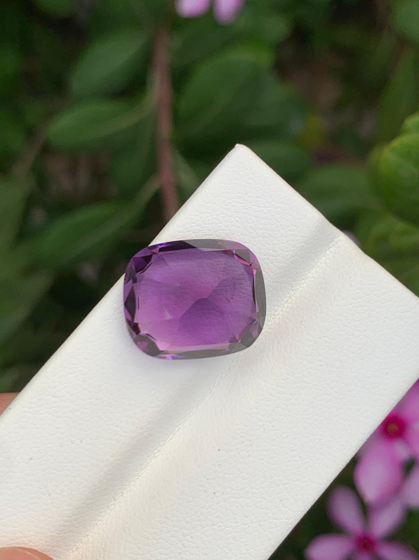Natural Amethyst Deep Purple 13.35 Ct Faceted Gemstone Loose Stone for Jewelry