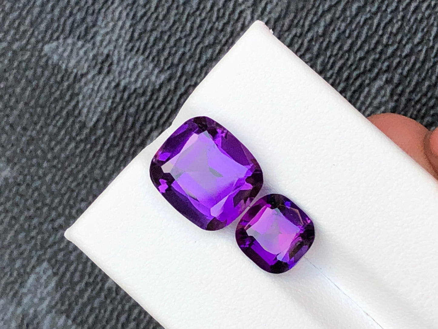Natural Amethyst Gemstones 6.5ct 2.35ct Variants Loose Purple Crystals for Jewelry Making Healing