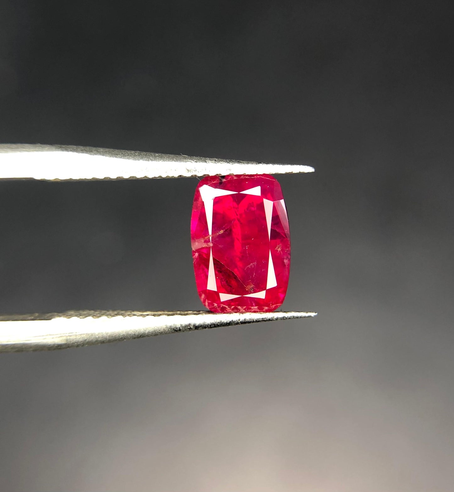 Natural Ruby 1.45 ct Cushion Cut Untreated Red Gemstone from Afghanistan Loose Stone for Jewelry Collectors