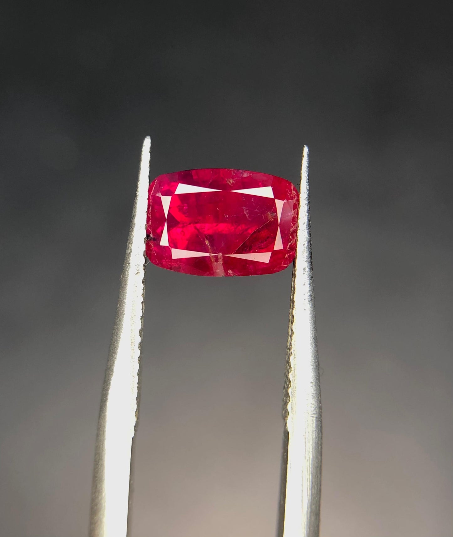 Natural Ruby 1.45 ct Cushion Cut Untreated Red Gemstone from Afghanistan Loose Stone for Jewelry Collectors