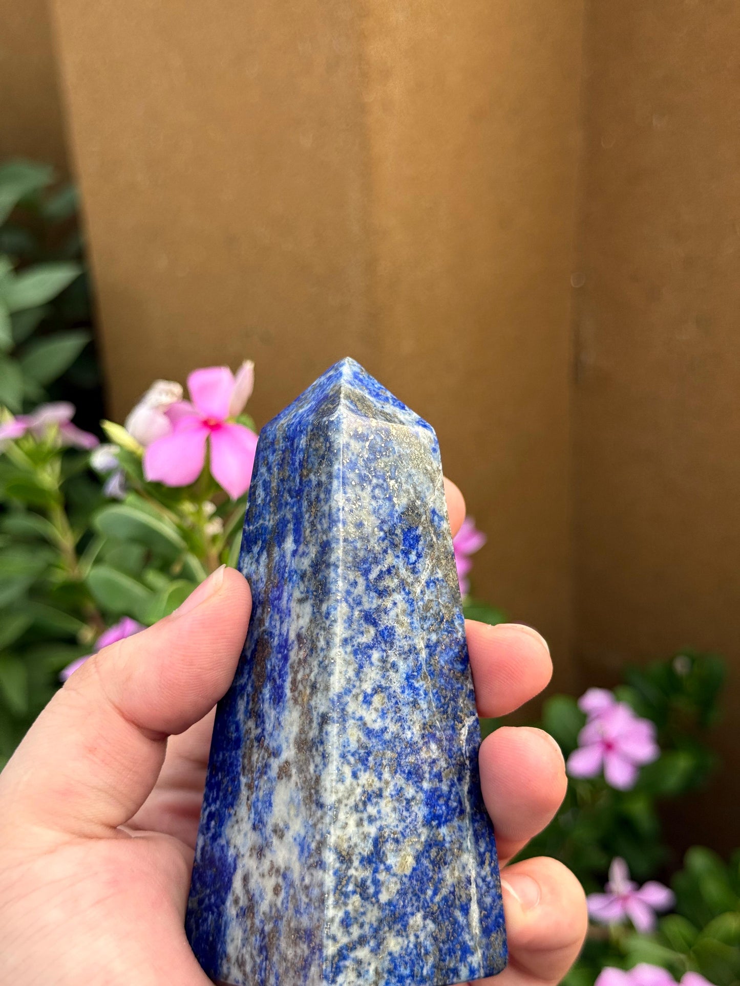 Natural Afghan Lapis Lazuli Tower 330g 108.5 x 40 x 26.5 mm Origin Afghanistan