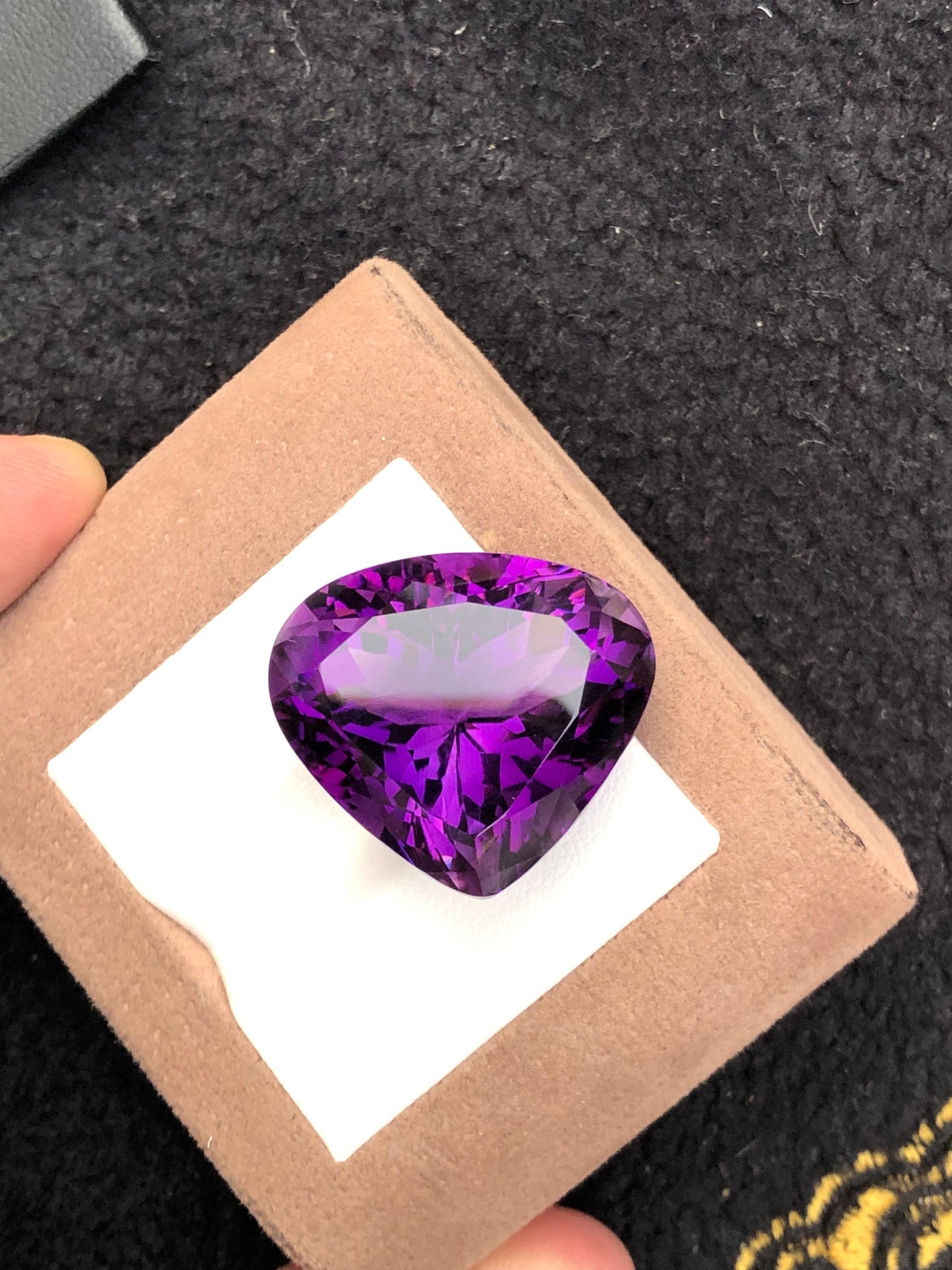 Natural 51.85 ct Amethyst from Brazil Large Faceted Gemstone