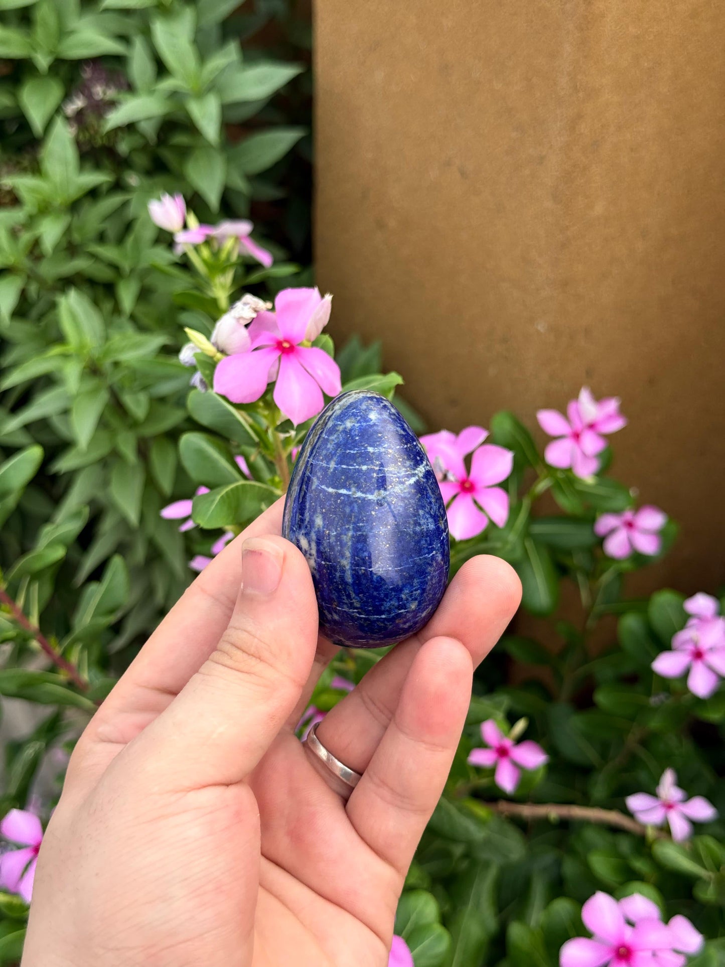 Natural Afghan Lapis Lazuli Palm Stone 86g 58.3 x 38 x 24.2 mm Origin Afghanistan