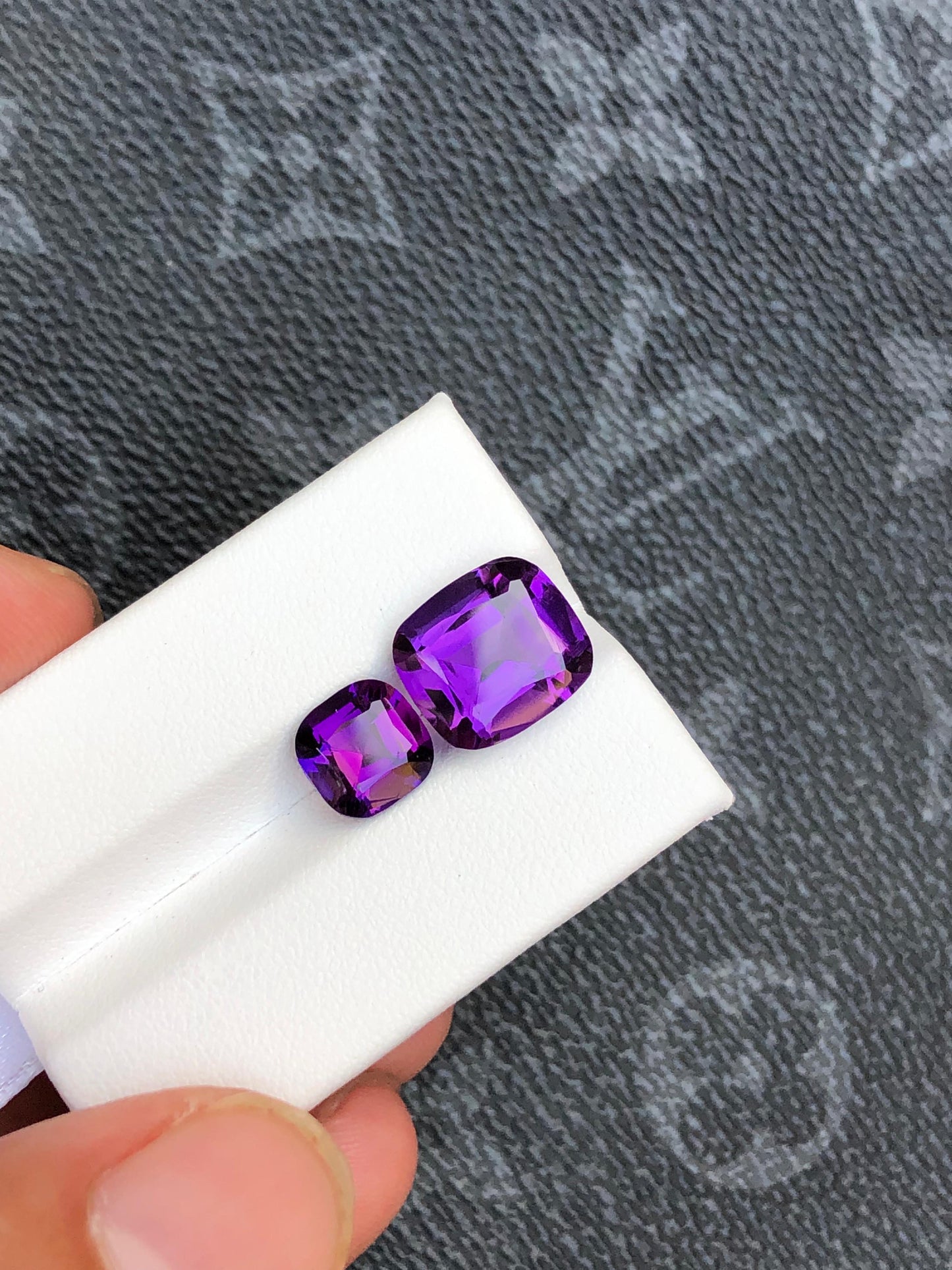 Natural Amethyst Gemstones 6.5ct 2.35ct Variants Loose Purple Crystals for Jewelry Making Healing