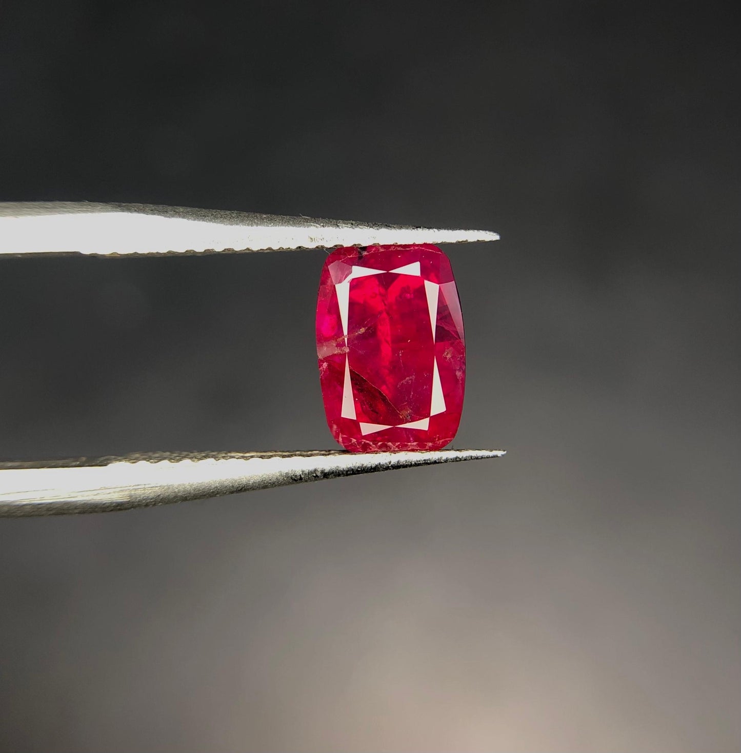 Natural Ruby 1.45 ct Cushion Cut Untreated Red Gemstone from Afghanistan Loose Stone for Jewelry Collectors