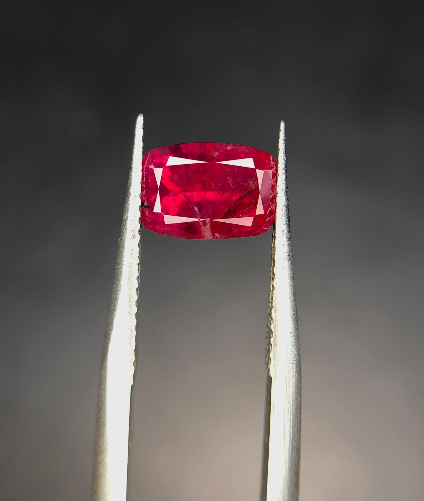 Natural Ruby 1.45 ct Cushion Cut Untreated Red Gemstone from Afghanistan Loose Stone for Jewelry Collectors