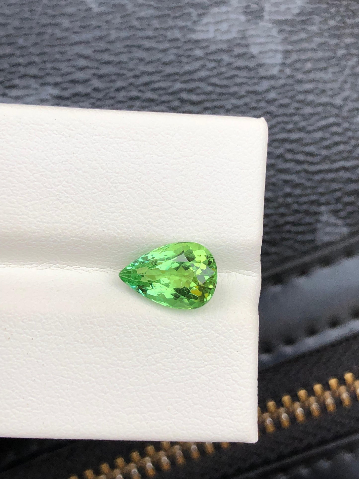 PearShaped 2.40 Ct Green Tourmaline Natural Gemstone for Fine Jewelry