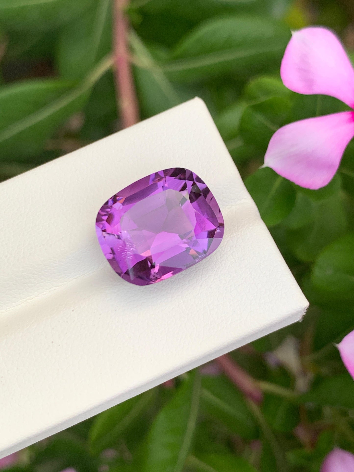 Natural Amethyst Deep Purple 13.35 Ct Faceted Gemstone Loose Stone for Jewelry