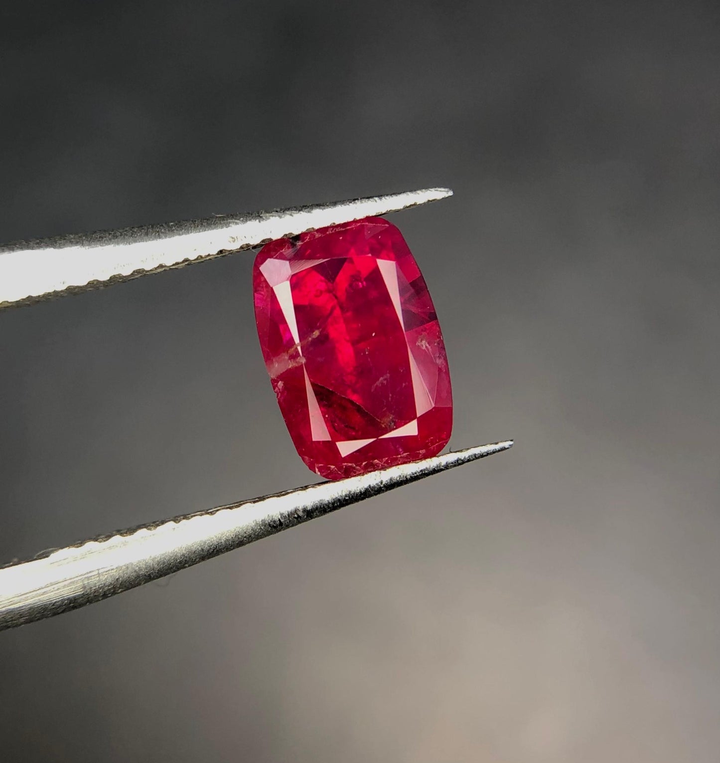 Natural Ruby 1.45 ct Cushion Cut Untreated Red Gemstone from Afghanistan Loose Stone for Jewelry Collectors