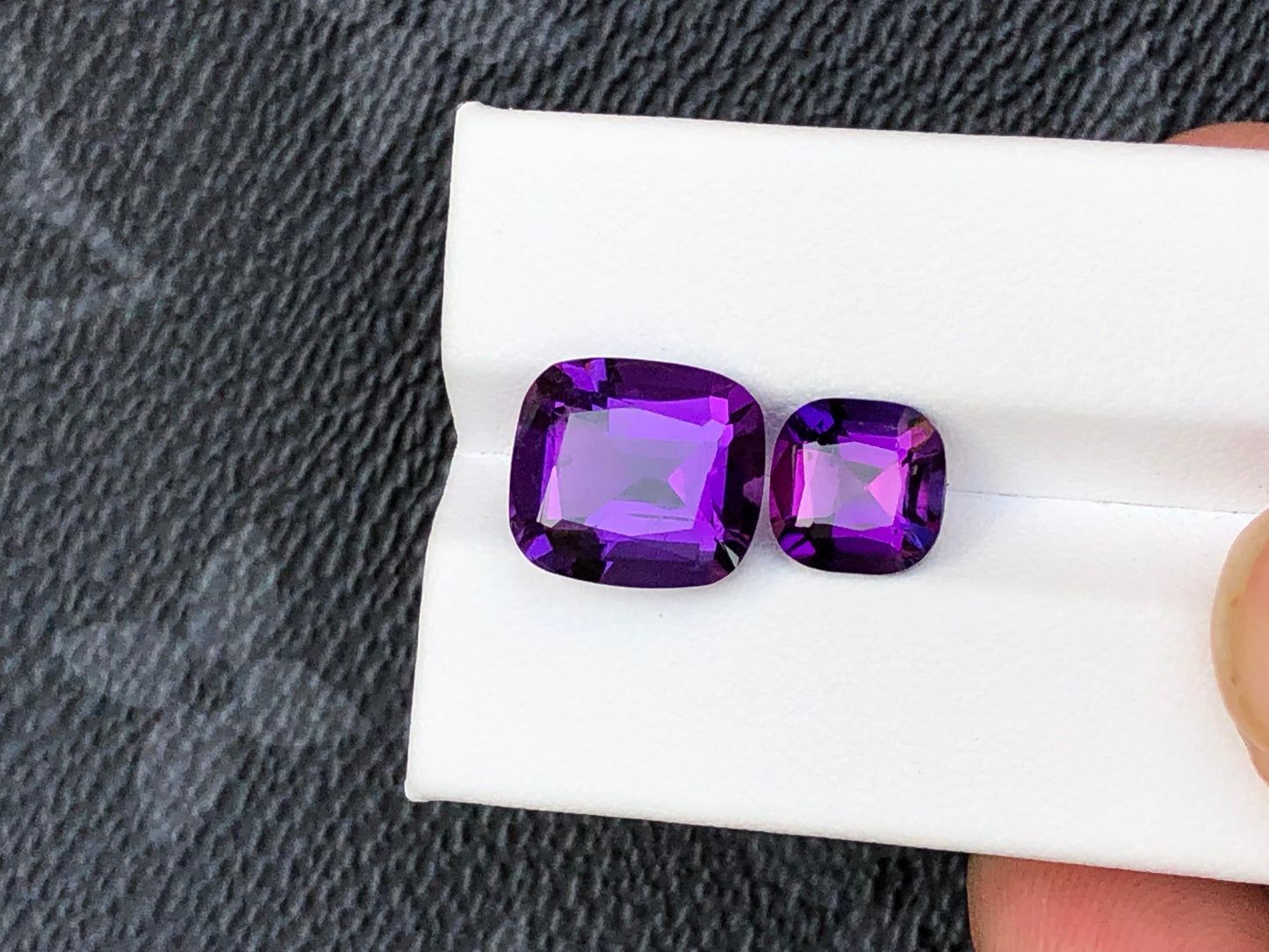 Natural Amethyst Gemstones 6.5ct 2.35ct Variants Loose Purple Crystals for Jewelry Making Healing