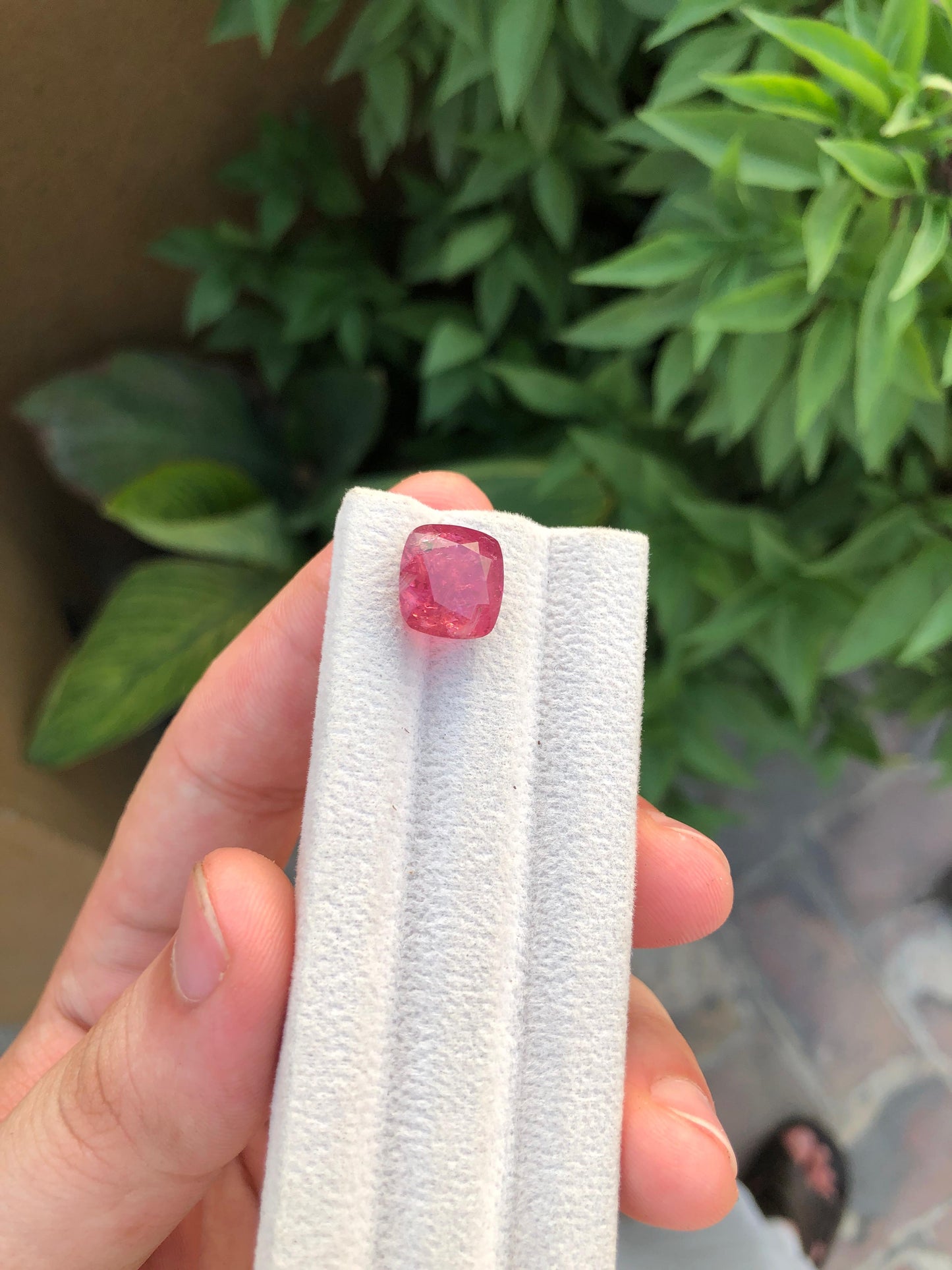 Natural Red Tourmaline Gemstone 8.80ct Faceted Afghan Crystal Untreated Loose Stone for Jewelry Healing