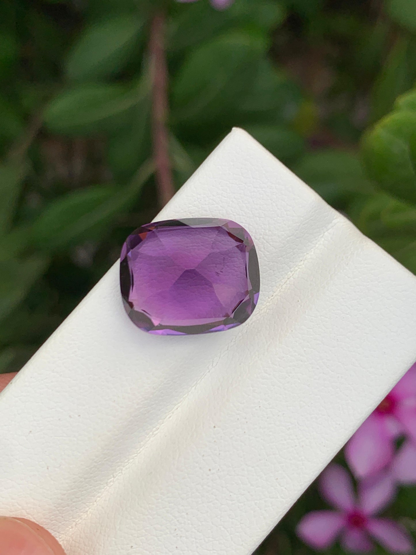 Natural Amethyst Deep Purple 13.35 Ct Faceted Gemstone Loose Stone for Jewelry
