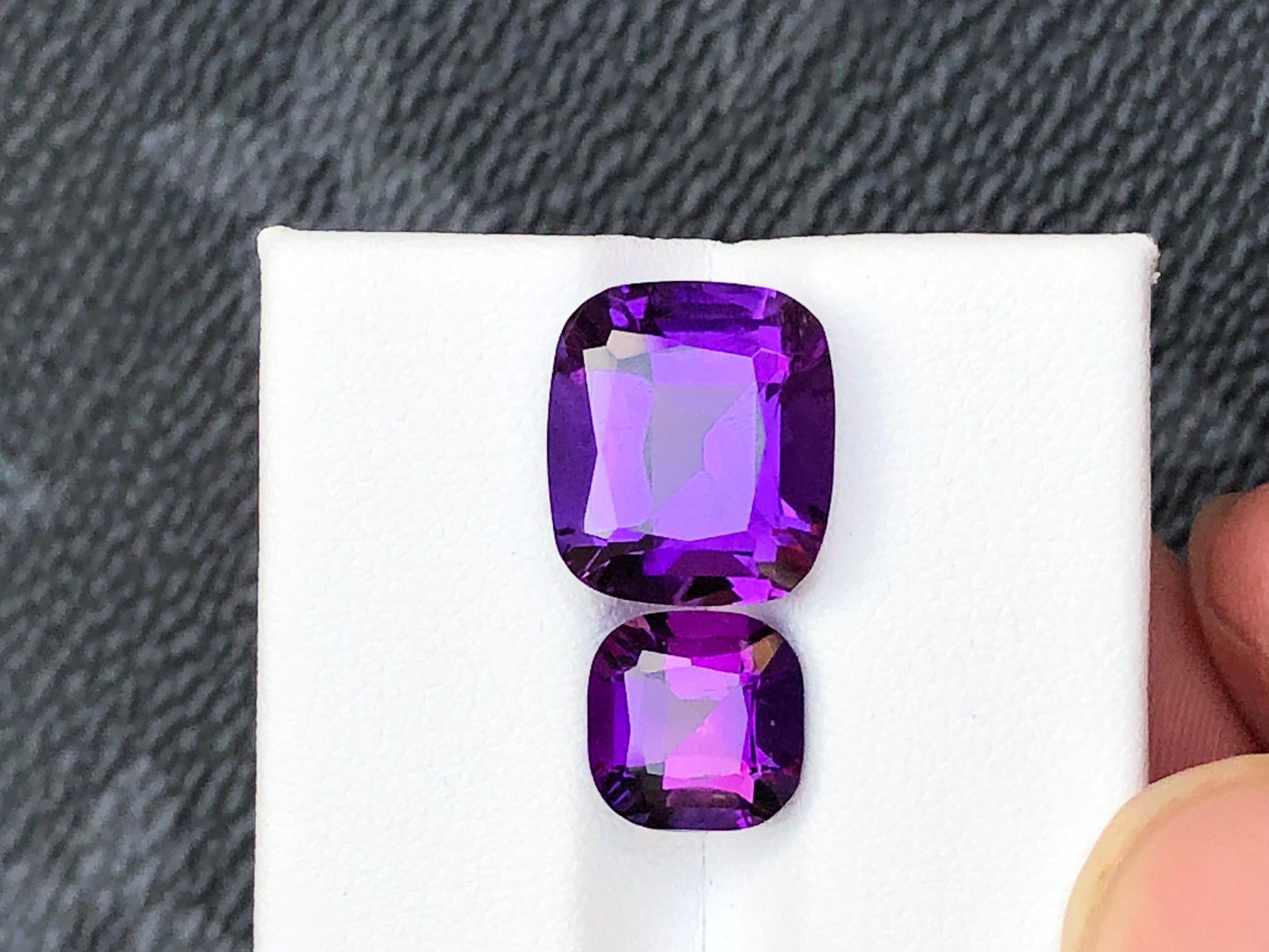 Natural Amethyst Gemstones 6.5ct 2.35ct Variants Loose Purple Crystals for Jewelry Making Healing