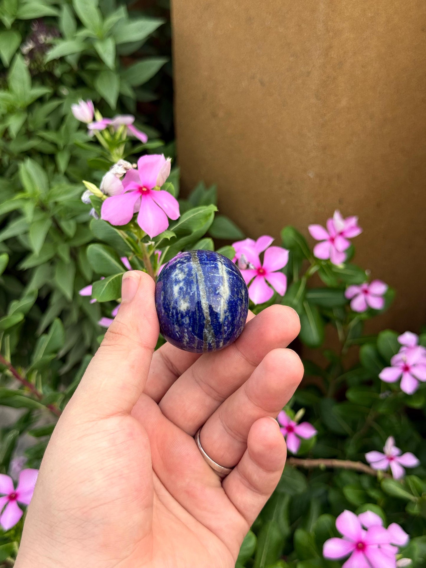 Natural Afghan Lapis Lazuli Palm Stone 86g 58.3 x 38 x 24.2 mm Origin Afghanistan