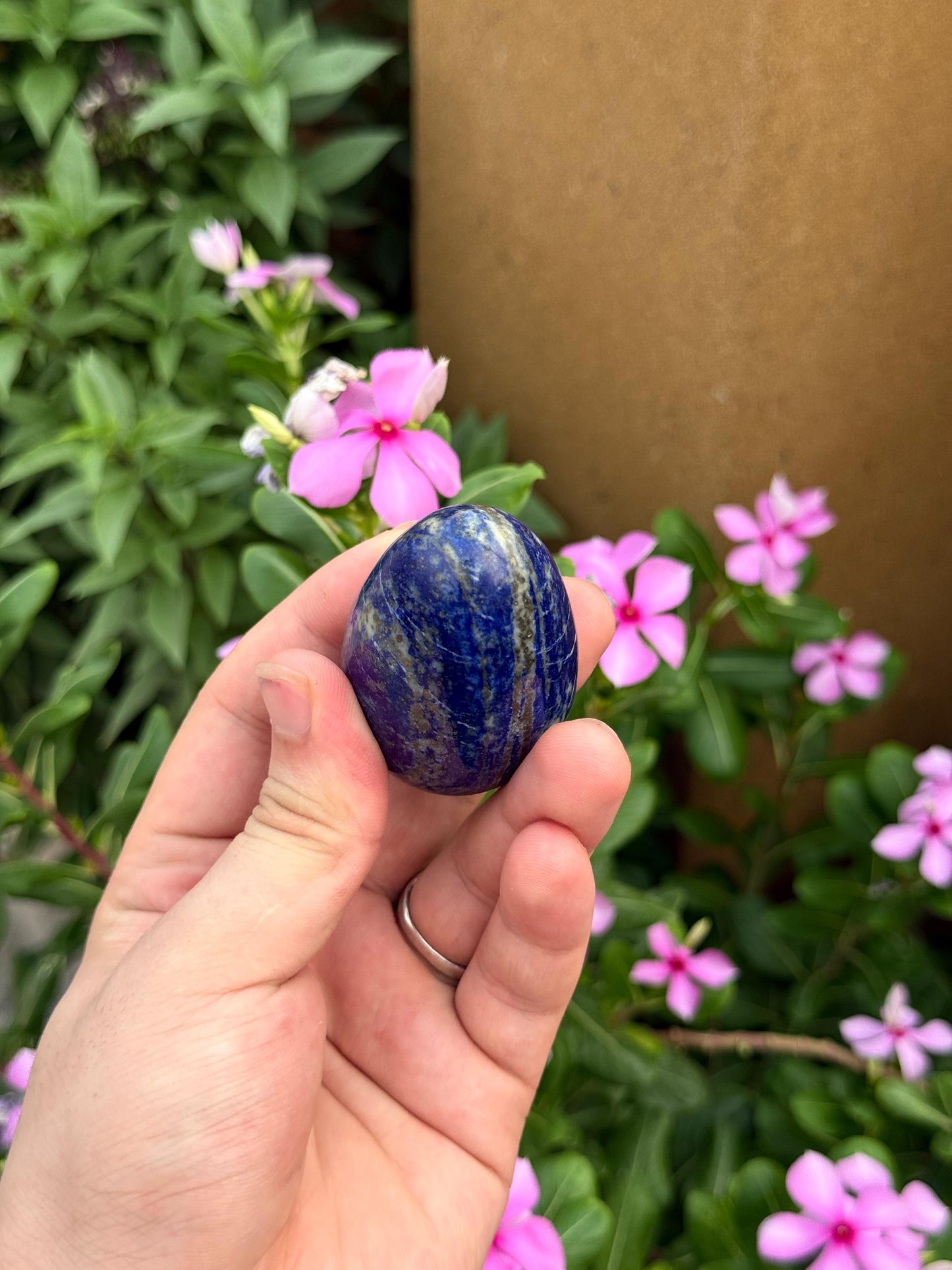 Natural Afghan Lapis Lazuli Palm Stone 86g 58.3 x 38 x 24.2 mm Origin Afghanistan