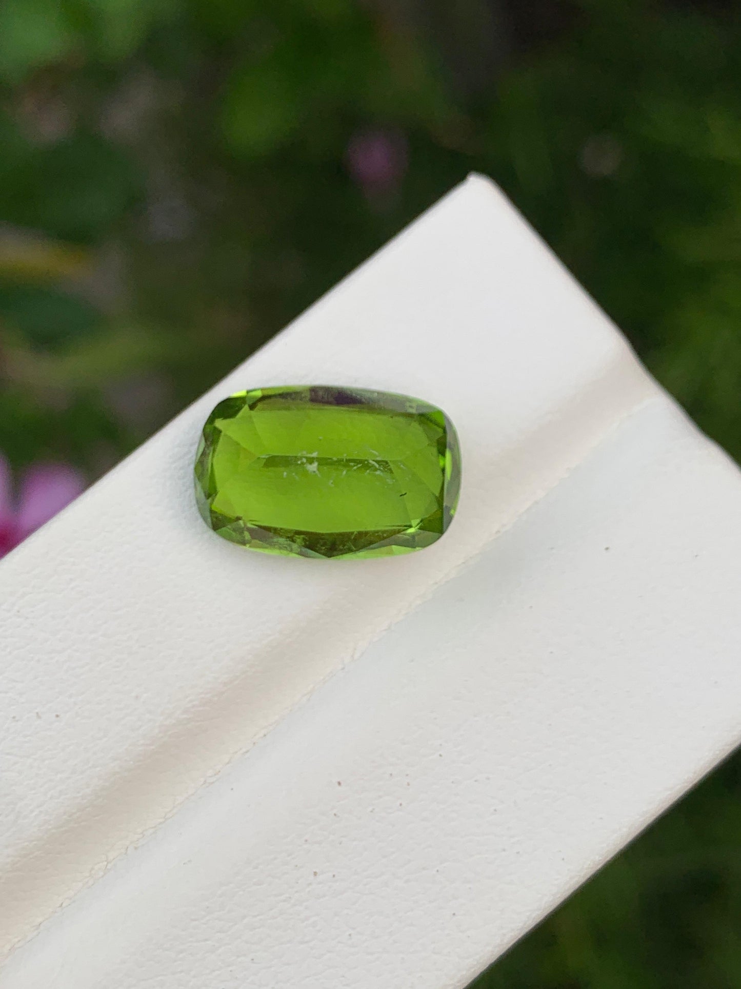 Natural Peridot 7.65 Ct Vivid Green Faceted Gemstone Loose Stone for Jewelry