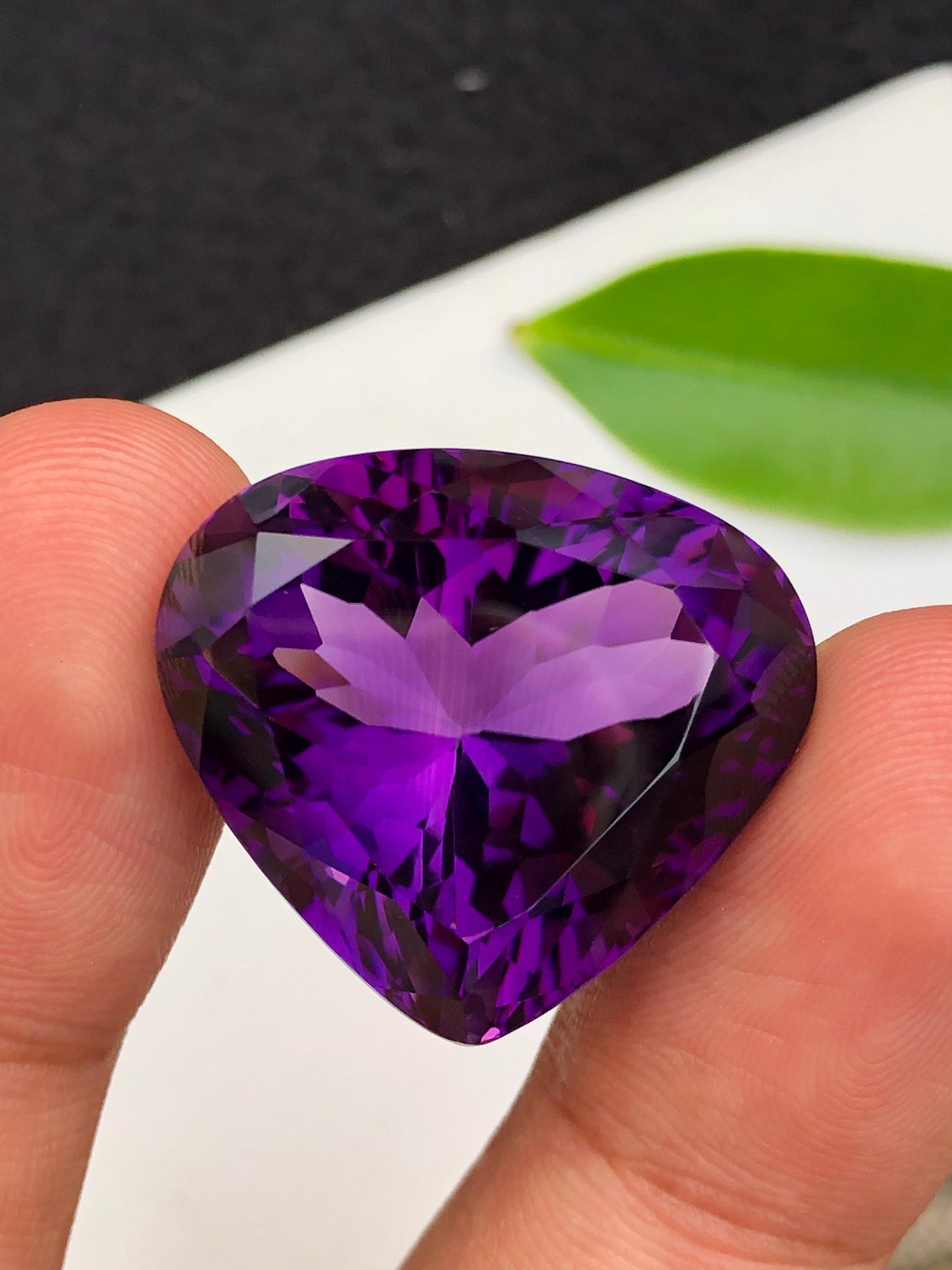 Natural 51.85 ct Amethyst from Brazil  Large Faceted Gemstone