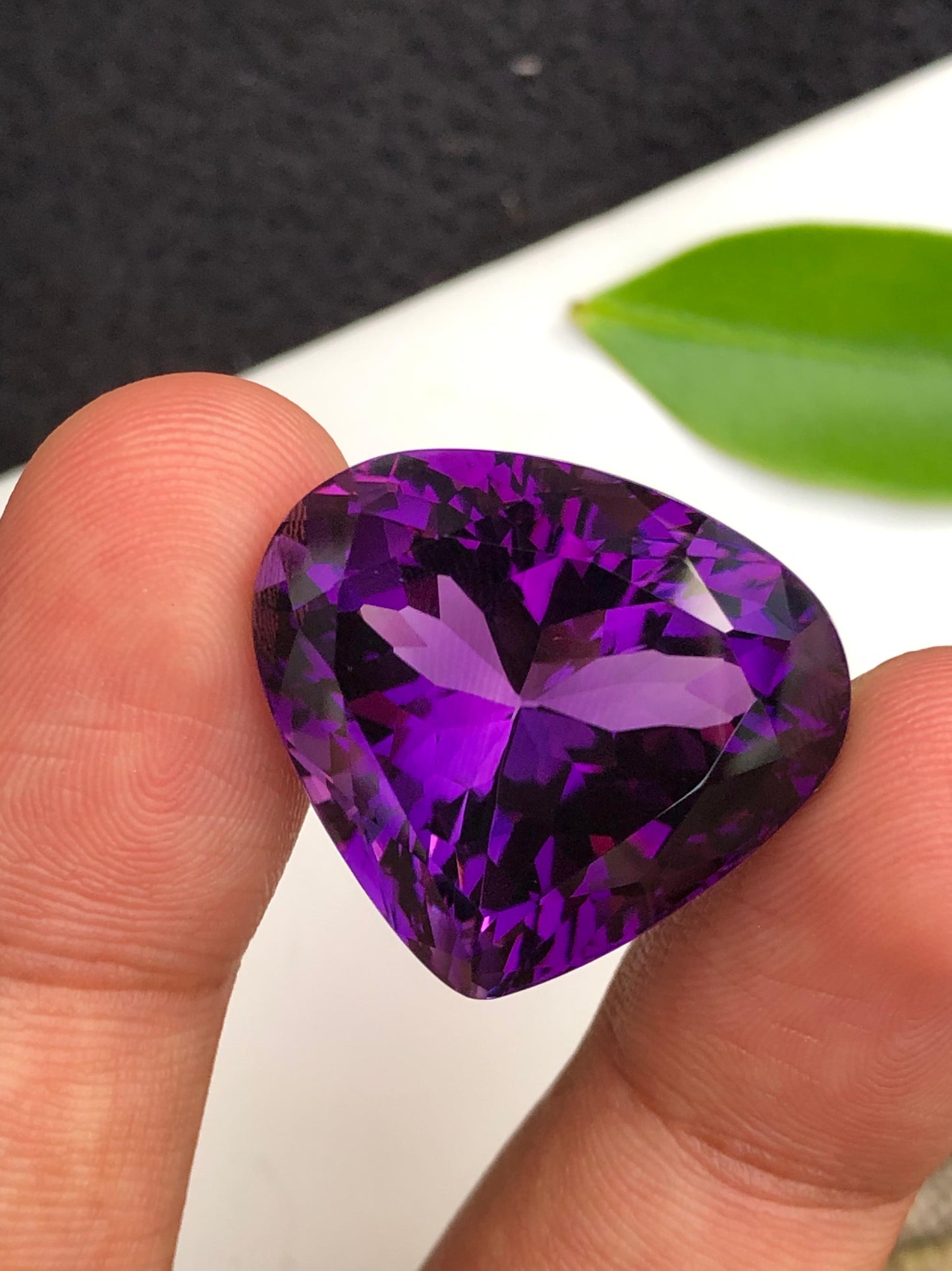 Natural 51.85 ct Amethyst from Brazil  Large Faceted Gemstone