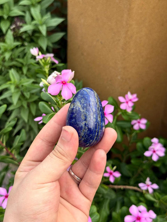 Natural Afghan Lapis Lazuli Palm Stone  86g  58.3 x 38 x 24.2 mm Origin  Afghanistan