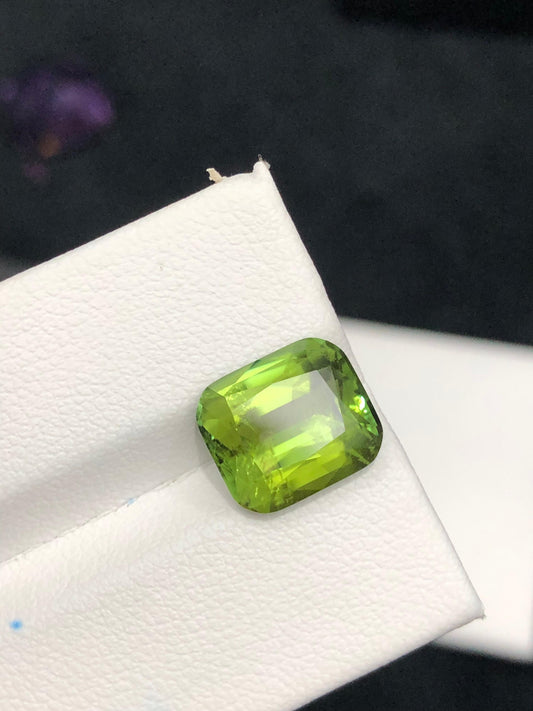 Natural 3.65 ct Green Tourmaline  Oval Faceted Gemstone from Afghanistan
