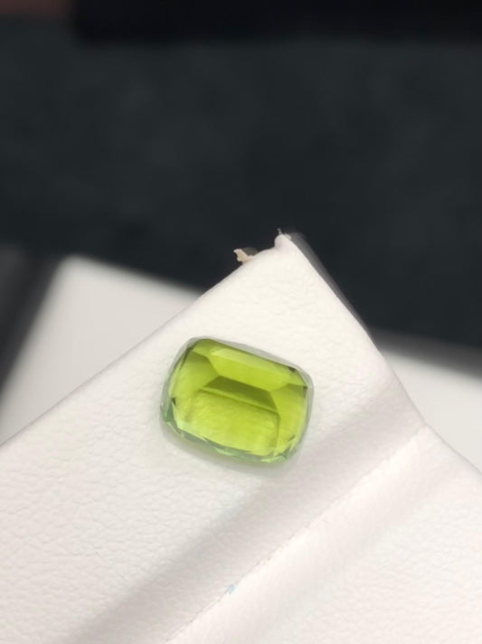 Natural 3.65 ct Green Tourmaline  Oval Faceted Gemstone from Afghanistan