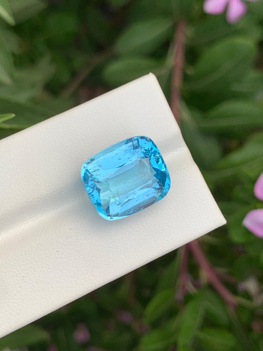 Natural 20.10 Ct Topaz Light Blue Faceted Gemstone Loose Stone for Jewelry