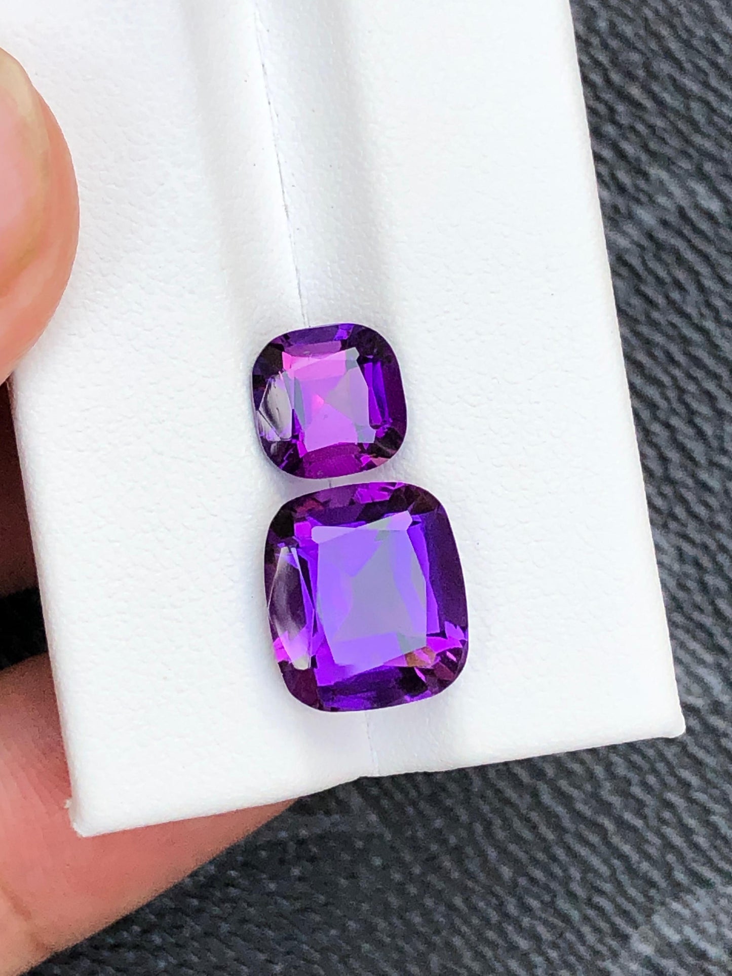 Natural Amethyst Gemstones  6.5ct 2.35ct Variants Loose Purple Crystals for Jewelry Making  Healing