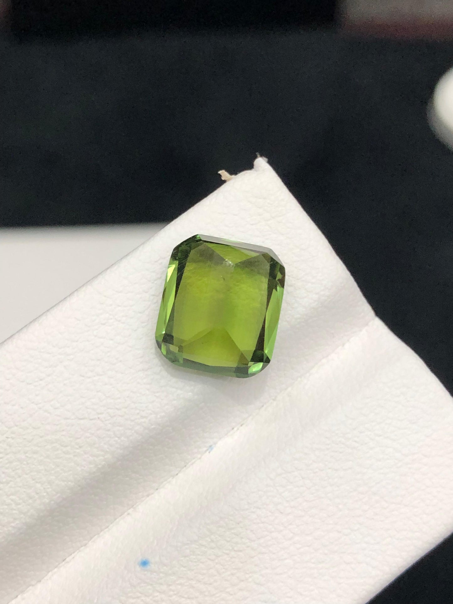 Natural 4.90 ct Green Tourmaline Oval Faceted Gemstone from Afghanistan