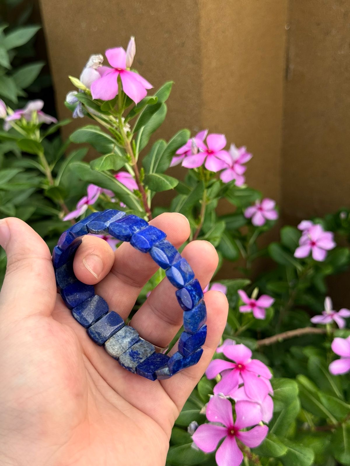 Natural Afghan Lapis Lazuli Bracelet 40g Bead Size 16.4 x 10.5 x 4.7 mm   Origin Afghanistan