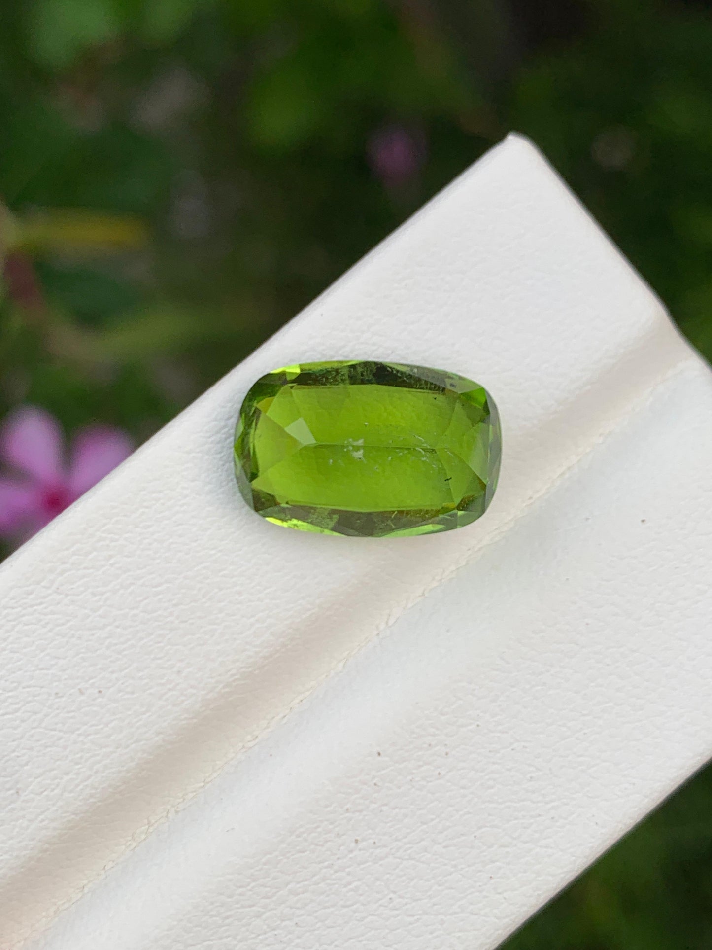 Natural Peridot 7.65 Ct Vivid Green Faceted Gemstone Loose Stone for Jewelry