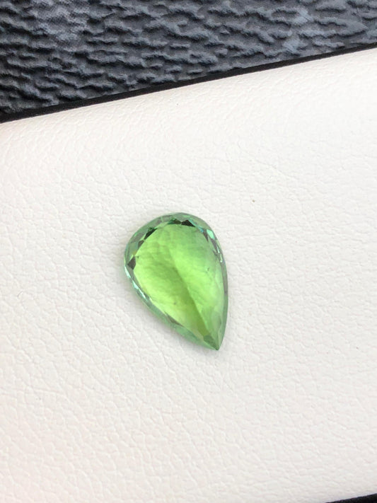 PearShaped 2.40 Ct Green Tourmaline Natural Gemstone for Fine Jewelry