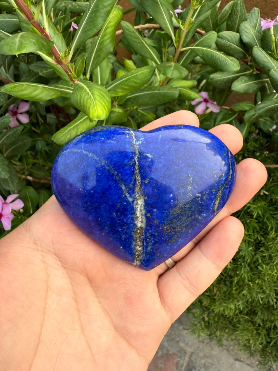 Natural Afghan Lapis Lazuli Heart  205g  81.3 x 62.1 x 25 mm  Origin: Afghanistan