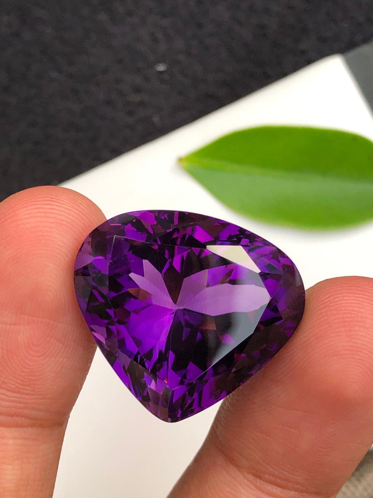 Natural 51.85 ct Amethyst from Brazil  Large Faceted Gemstone