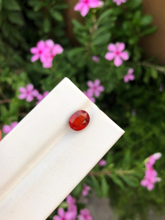Natural Spessartite Garnet 3.50 Ct Oval Cut  Loose Gemstone