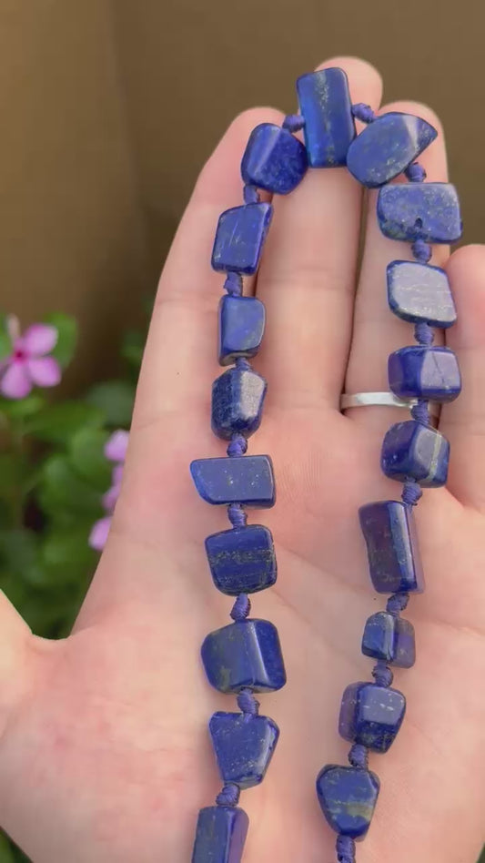 Lapis Lazuli Beads  Total  27 Pieces Origin  Afghanistan